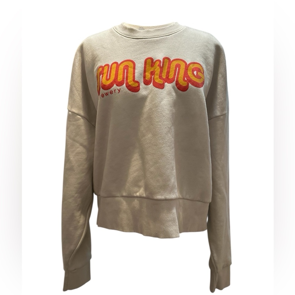 Next Level Apparel Cream Graphic Sweatshirt